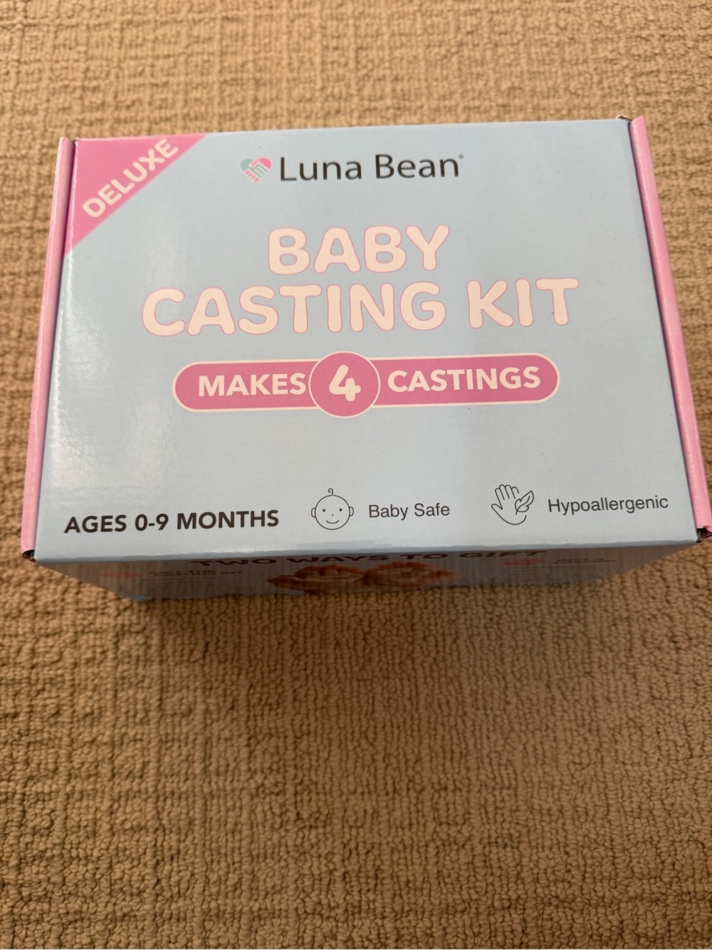 Baby Casting Kit — Pink & Light Blue Keepsake Set